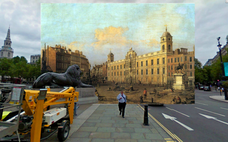 Illustration for article titled Impressive images mix classic paintings and modern London street views